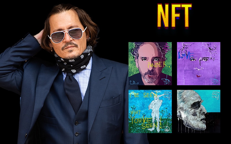 Johnny Depp with His NFT