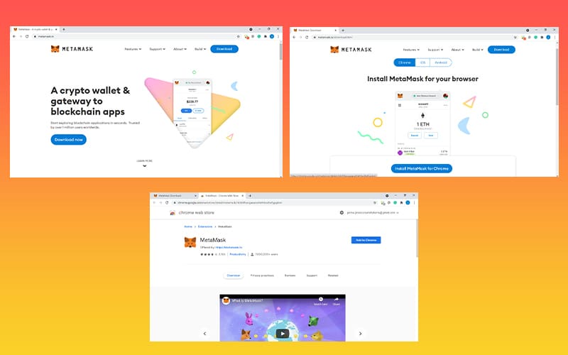 Install MetaMask in the browser