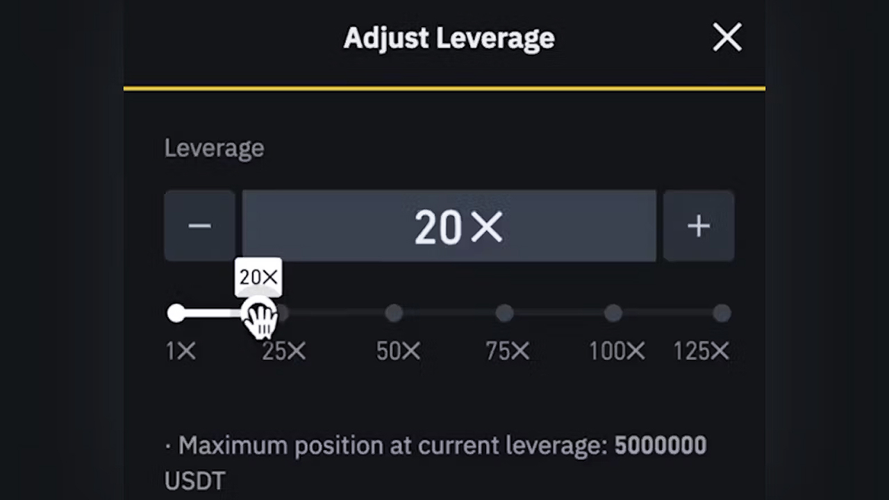 Guide to Crypto Futures Trading: How to Long and Short Bitcoin? 6 Step 4: Select Leverage and Place Trade